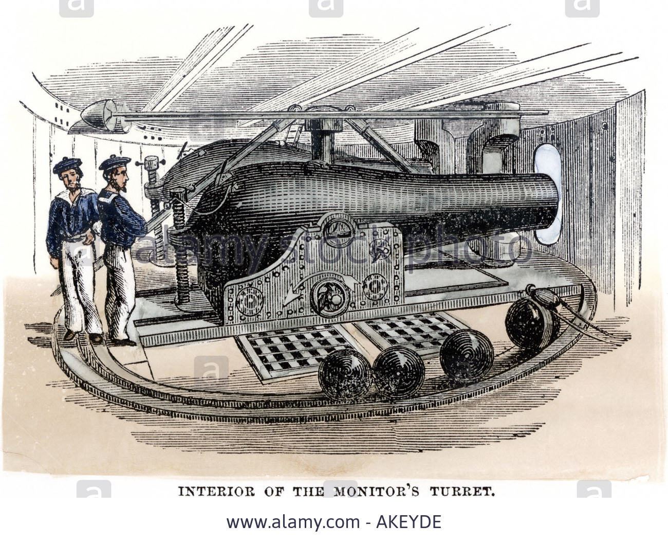 artillery-inside-the-revolving-turret-of-the-ironclad-us-gunboat-monitor-AKEYDE.jpg