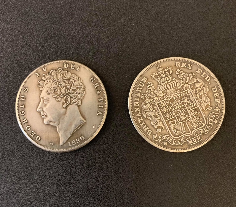 King George IV 1 Crown Coin.jpg