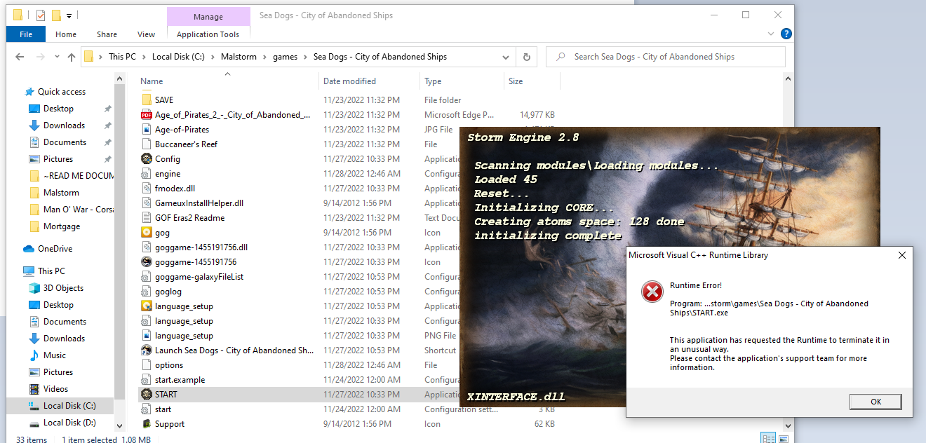 Malestorm Start up error pic.png